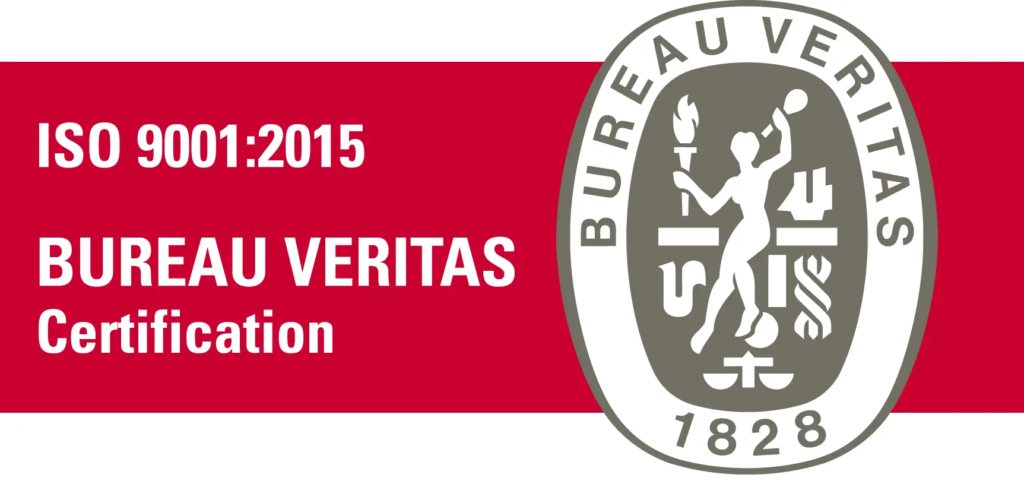Logo de la certification ISO 9001 délivrée par Bureau Veritas