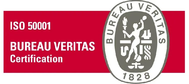 Logo de la certification ISO 50001 délivrée par Bureau Veritas